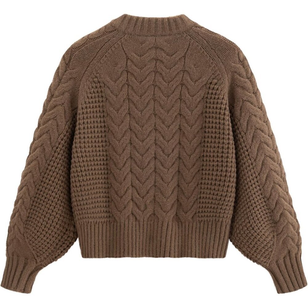 Chunky Knit Cardigan Sweater Women Oversized Long Sleeve Open Front Casual - Picture 2 of 6